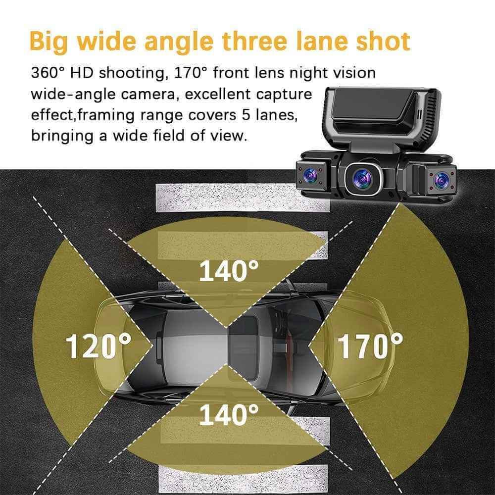 360 degree dash cam with 5G WiFi