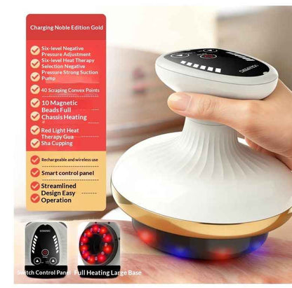 Electric Gua Sha Board Beauty Massager Cupping Device Electric Meridian Brush Home Abdominal Massage Gua Sha Board Massager