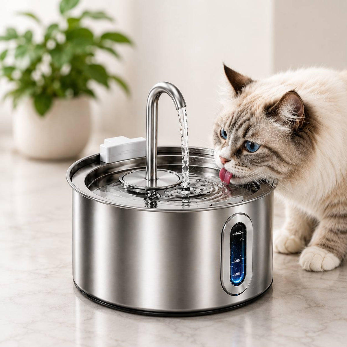 HydroCat™ Stainless Steel Cat Water Fountain