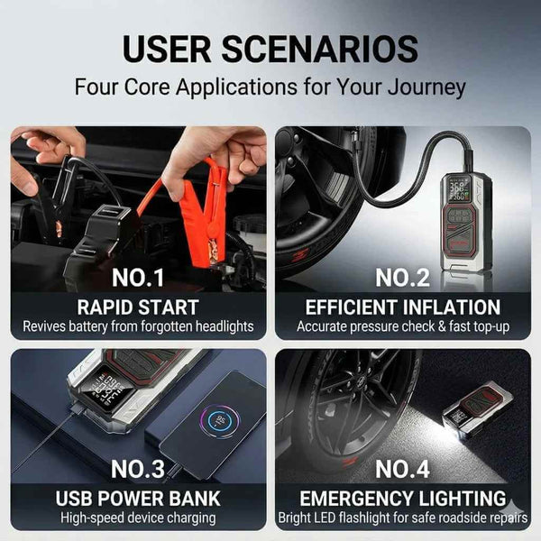 Wireless Car Starter and Inflator